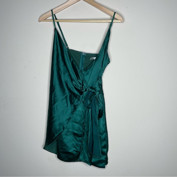 Saints + Secrets | Shine Faux Wrap Mini Dress - Picture 3 of 7